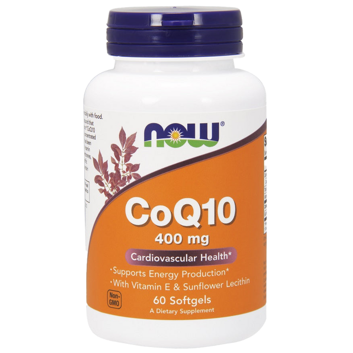 NOW Foods CoQ10 mit Lecithin und Vitamin E, 400 mg – 60 Kapseln