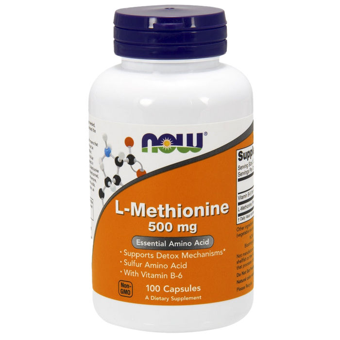 NOW Foods L-Methionin, 500 mg – 100 Kapseln