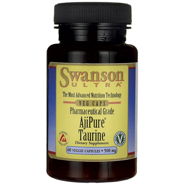 Swanson AjiPure Taurin, 500 mg – 60 Kapseln