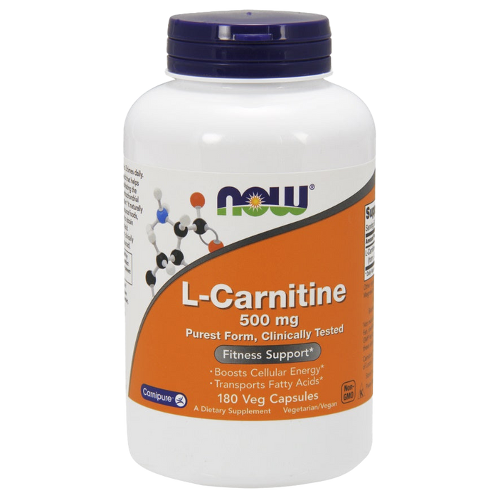 NOW Foods L-Carnitin, 500 mg – 180 Kapseln