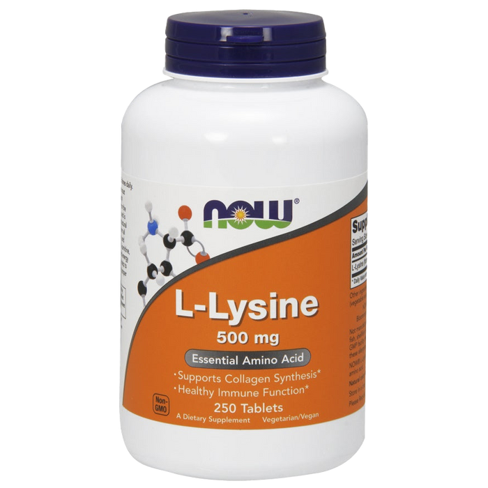 NOW Foods L-Lysin, 500 mg – 250 Tabletten