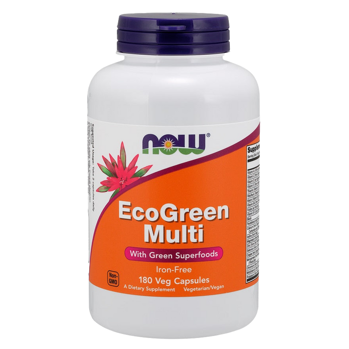 NOW Foods EcoGreen Multi, eisenfrei – 180 Kapseln