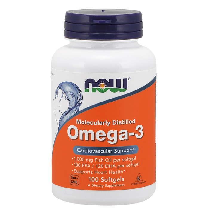 NOW Foods Omega-3 molekular destilliert – 100 Kapseln