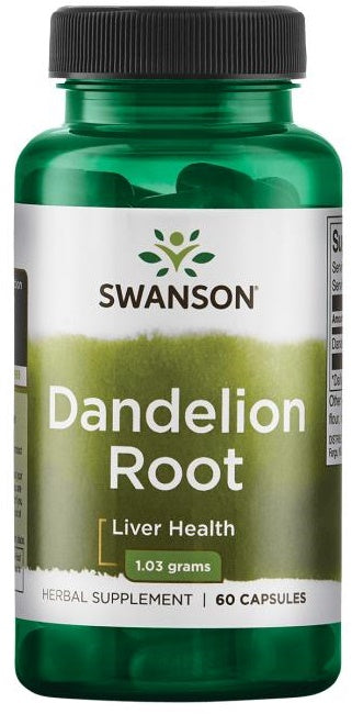 Swanson Dandelion Root, 515mg - 60 caps - Health and Wellbeing at MySupplementShop by Swanson