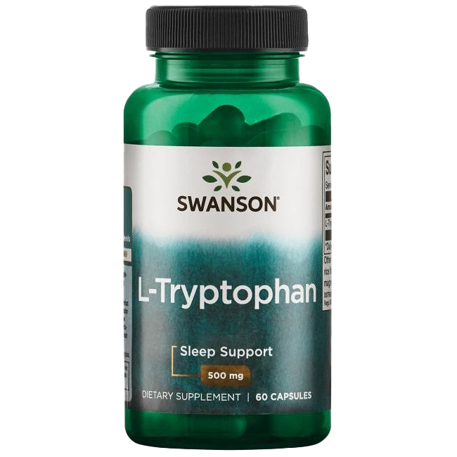 Swanson L-Tryptophan 500mg 60 Capsules