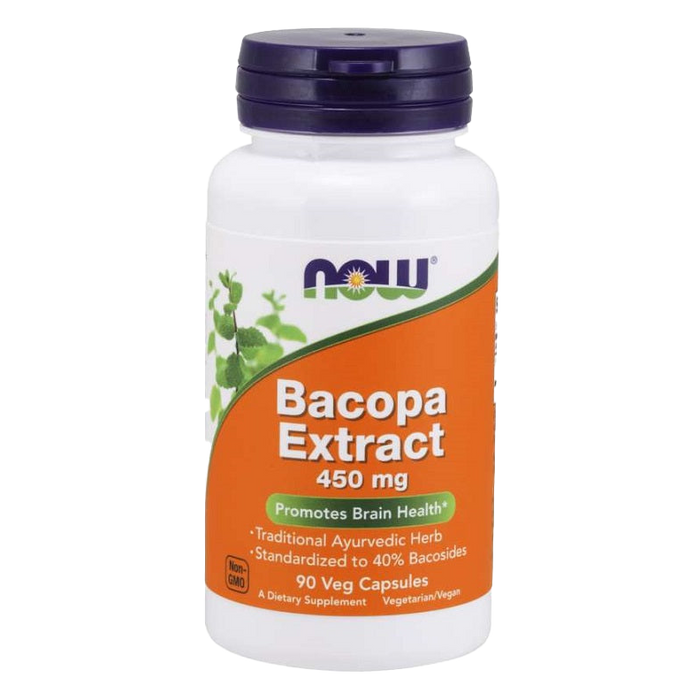 NOW Foods Bacopa Extract, 450mg - 90 vcaps