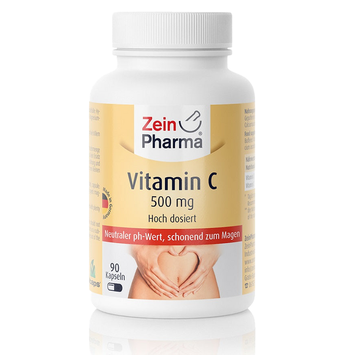 Zein Pharma Vitamin C gepuffert, 500 mg – 90 Kapseln