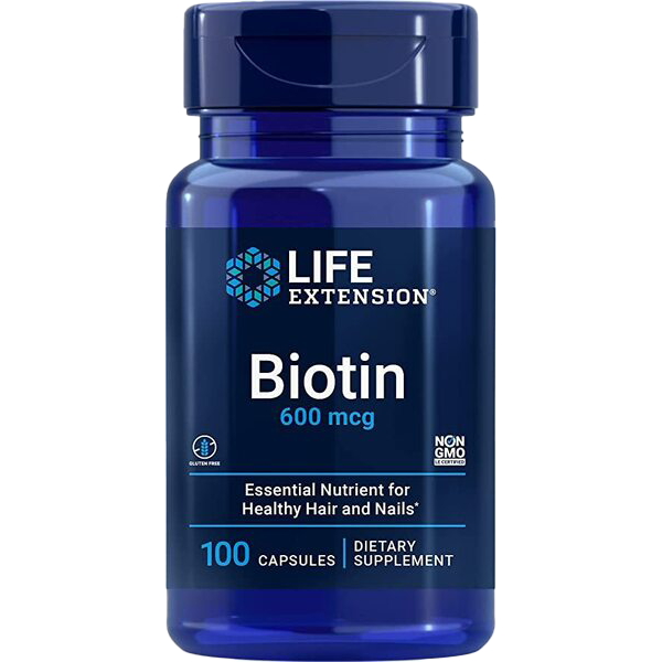 Life Extension Biotin, 600mcg - 100 caps