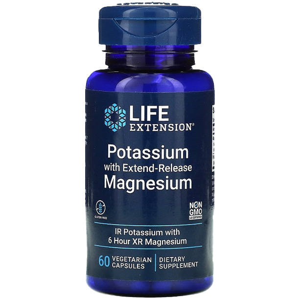 Life Extension Potassium with Extend-Release Magnesium - 60 vcaps