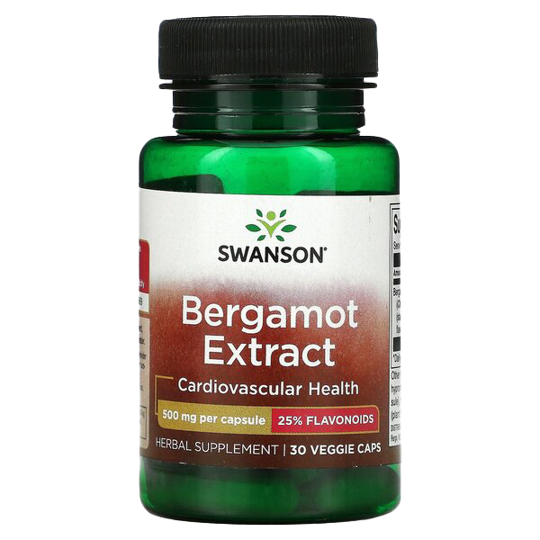 Swanson Bergamotte-Extrakt, 500 mg – 30 Kapseln