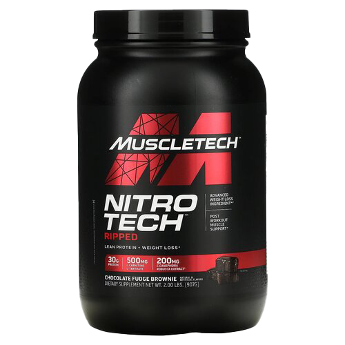 MuscleTech Nitro-Tech Ripped, Chocolate Fudge Brownie – 907 Gramm