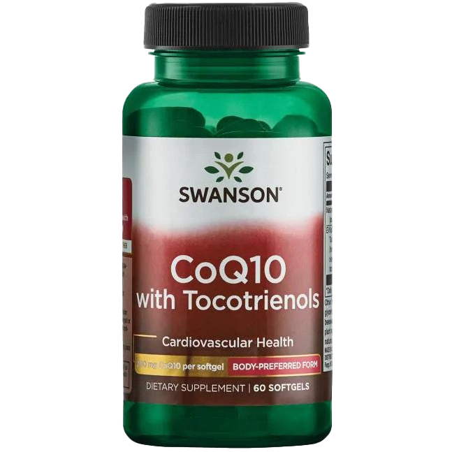 Swanson CoQ10, 200 mg (with 20mg Tocotrienols) - 60 softgels