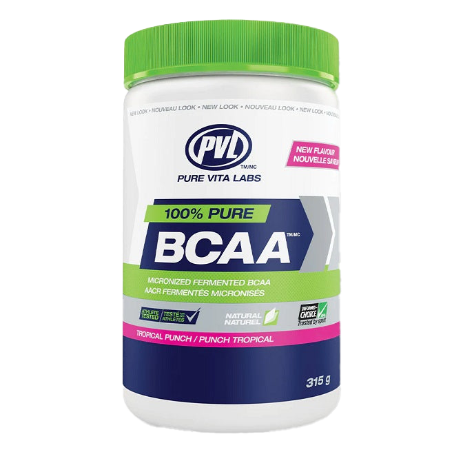 PVL Essentials 100% Pure BCAA, Tropical Punch - 315 grams