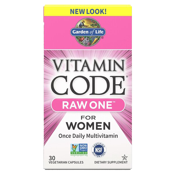 Garden of Life Vitamin Code RAW ONE für Frauen – 30 Kapseln