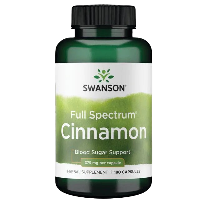 Swanson Full Spectrum Cinnamon, 375mg - 180 caps