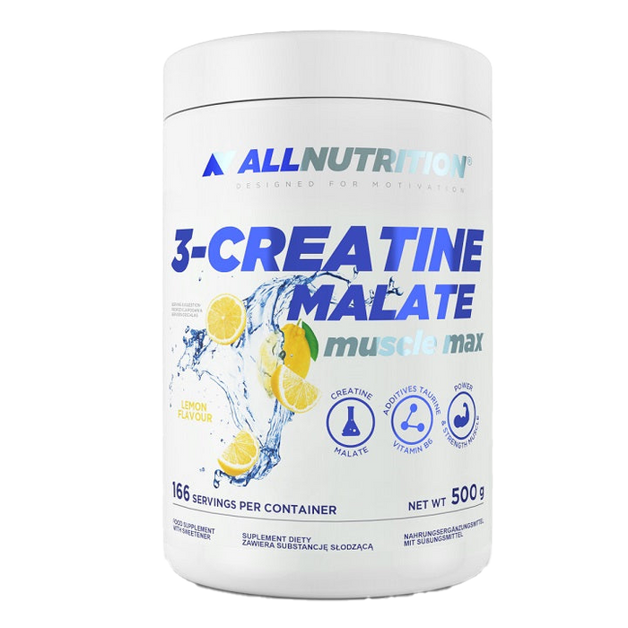 Allnutrition 3-Kreatin-Malat, Zitrone – 500 Gramm