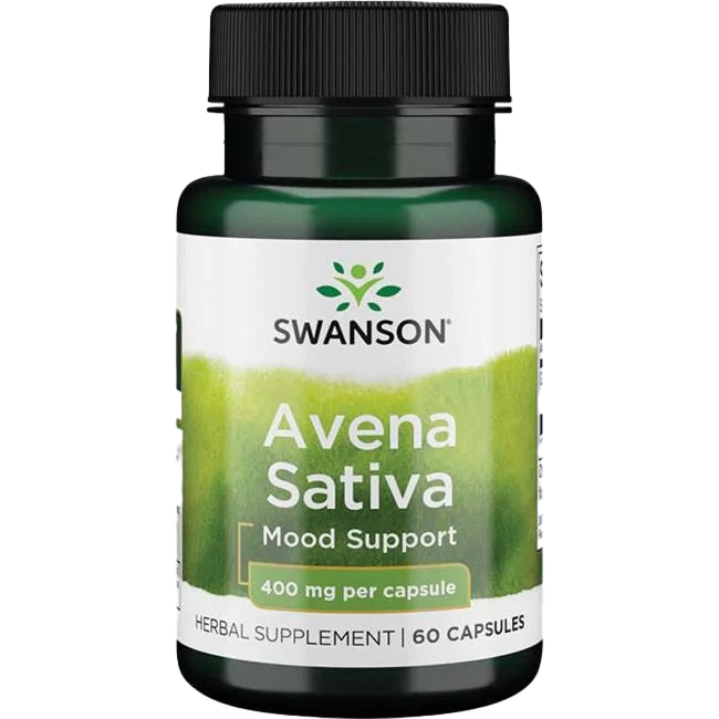 Swanson Avena Sativa, 400 mg – 60 Kapseln