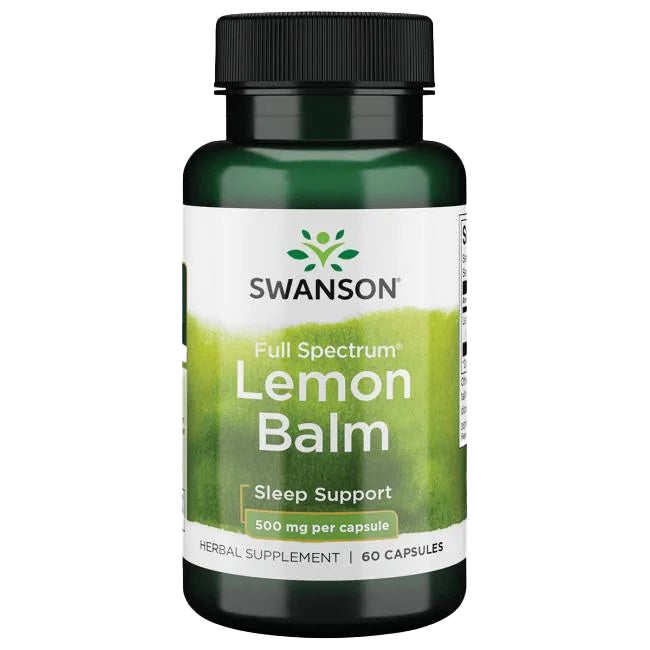 Swanson Full Spectrum Lemon Balm, 500mg - 60 caps