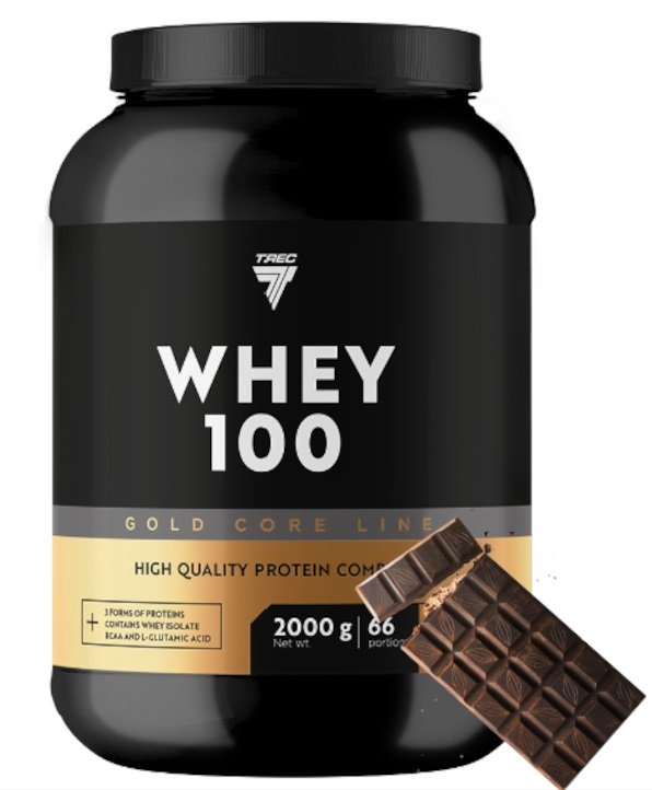 Trec Nutrition Gold Core Whey 100, Chocolate - 2000g - Sports Supplements at MySupplementShop by Trec Nutrition