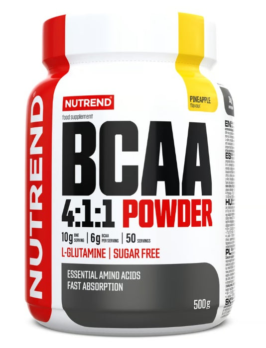 Nutrend BCAA 4:1:1 Powder Pineapple 500g for Workout Recovery | Premium Protein Supplement Powder at MYSUPPLEMENTSHOP