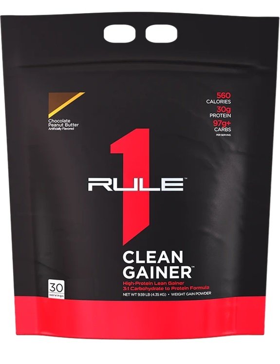 Rule One R1 Clean Gainer, Chocolate Peanut Butter - 4350g Best Value Nutritional Supplement at MYSUPPLEMENTSHOP.co.uk