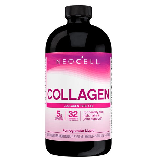 Collagen Type 1 & 3 Liquid, Pomegranate - 473 ml. | Premium Sports Drink at MYSUPPLEMENTSHOP.co.uk