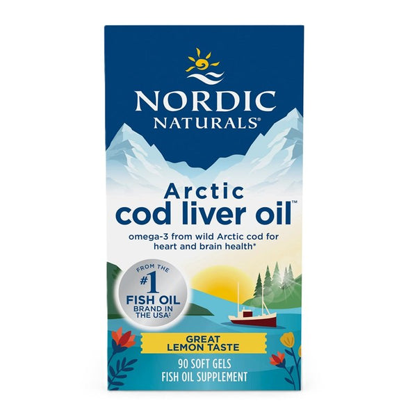 Nordic Naturals Arctic Cod Liver Oil, 750mg Lemon (EAN 768990891298) 90 softgels