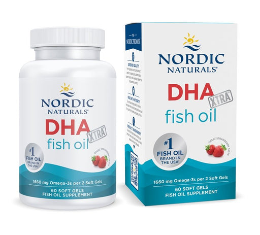 Nordic Naturals DHA Xtra, 1660mg Strawberry (EAN 768990891038) 60 softgels