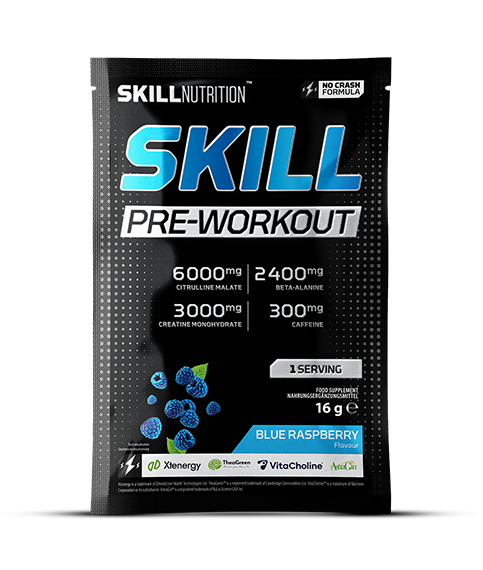 Skill Nutrition Skill Pre-Workout 16g (1 serving) - Blue Raspberry - Sports Nutrition at MySupplementShop by Skill Nutrition