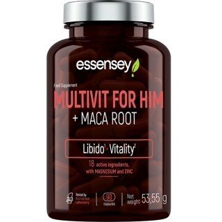 Multivit for Him + Maca Root - 90 caps - Default Title - Health and Wellbeing at MySupplementShop by Essensey