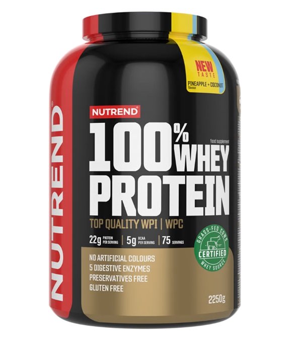 Nutrend 100% Whey Protein, Pineapple + Coconut - 2250g - Default Title - Sports Nutrition at MySupplementShop by Nutrend