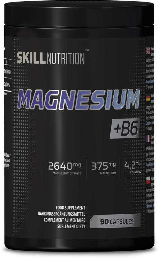 Skill Nutrition Magnesium + B6 - 90 caps - Default Title - Magnesium at MySupplementShop by Skill Nutrition