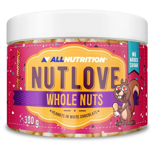 Allnutrition Nutlove Whole Nuts 300g - Peanuts in White Chocolate - Peanut Spread at MySupplementShop by Allnutrition