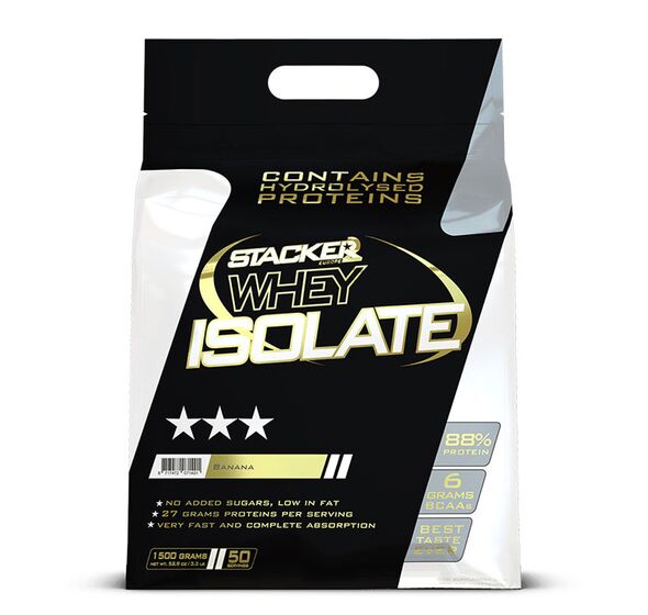 Stacker2 Europe Whey Isolate 1500g - Banana - Whey Proteins at MySupplementShop by Stacker2 Europe