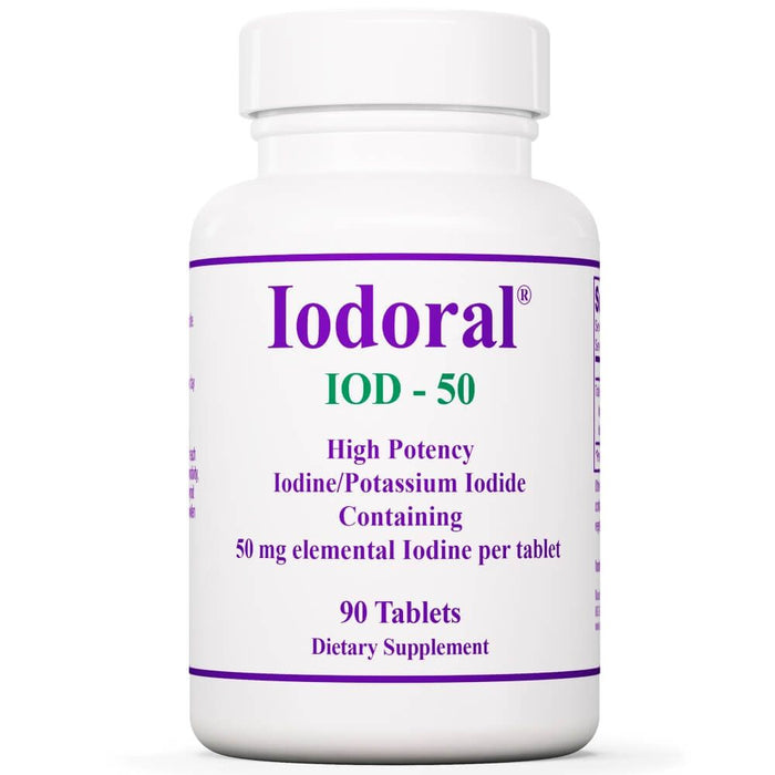 Iodoral High Potency Iodine/Potassium Iodide 50mg 90 Tablets - Energy & Vitality at MySupplementShop by Optimox