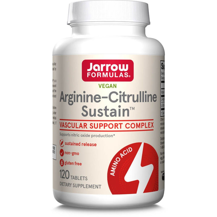 Jarrow Formulas Arginine-Citrulline Sustain 120 Tablets - Amino Acids and BCAAs at MySupplementShop by Jarrow Formulas