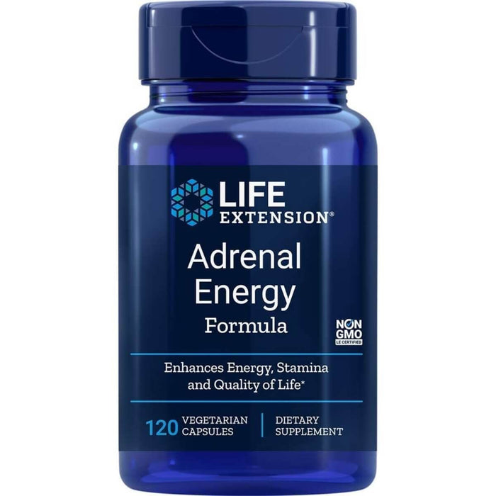 Life Extension Adrenal Energy Formula 120 Vegetarian Capsules - Special Formula at MySupplementShop by Life Extension