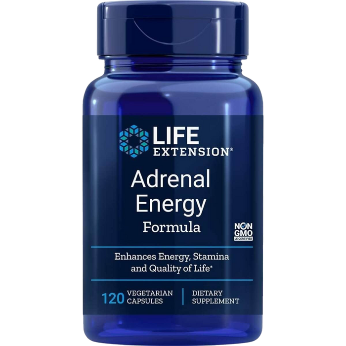 Life Extension Adrenal Energy Formula 120 Vegetarian Capsules