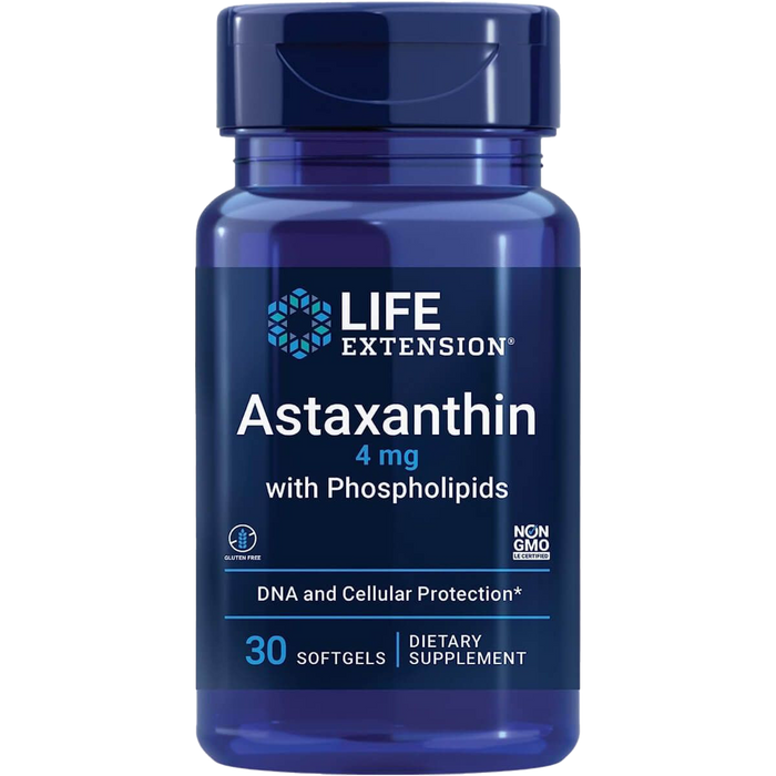 Life Extension Astaxanthin with Phospholipids 4 mg 30 Softgels