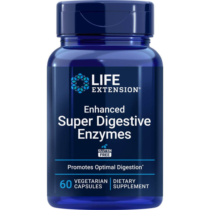 Life Extension Enhanced Super Digestive Enzymes 60 Vegetarian Capsules - Health and Wellbeing at MySupplementShop by Life Extension