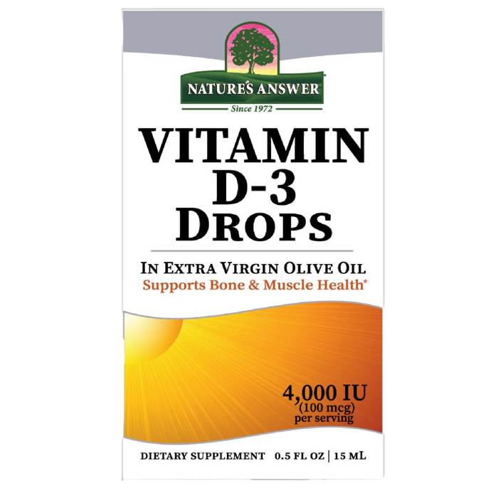 Nature's Answer Vitamin D3 4,000iu 15ml Drops