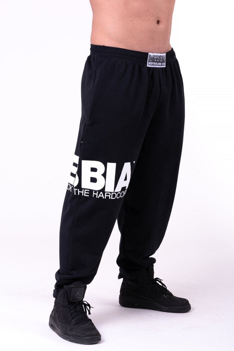 Nebbia 90s Classic Sweatpants 160 - Black - Sweatpants at MySupplementShop by Nebbia