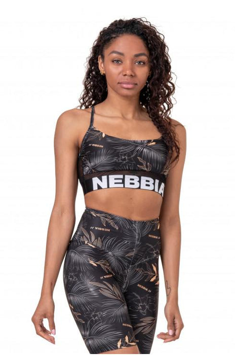 Nebbia Earth Powered Sports Bra 565 - Volcanic Black - Sports Bra at MySupplementShop by Nebbia