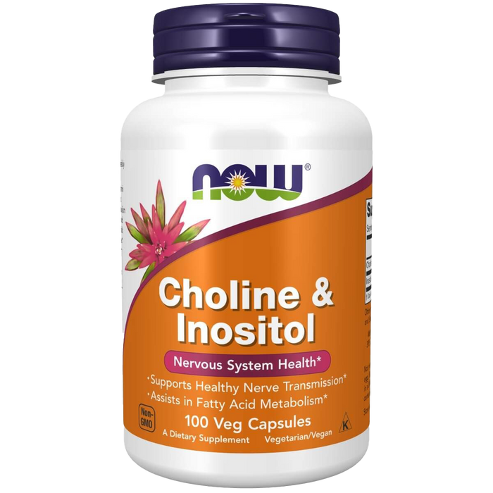 NOW Foods Cholin und Inositol 500 mg 100 Kapseln