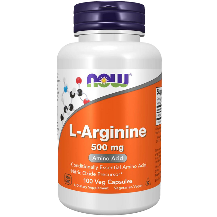 NOW Foods L-Arginin, 500 mg – 100 Kapseln