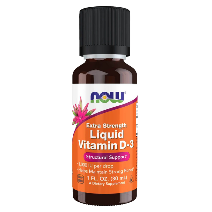 NOW Foods Liquid Vitamin D-3, Extra Strength 1oz (30ml)