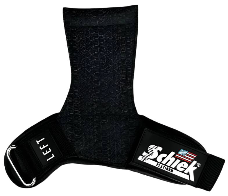 Schiek Model 1907 Platinum Edition Black Ultimate Grips – Non-Slip, Durable, and Ergonomic Fitness Grips