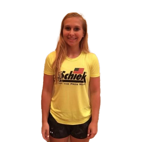 Schiek Womens Poly HD Shirt - Neon Yellow