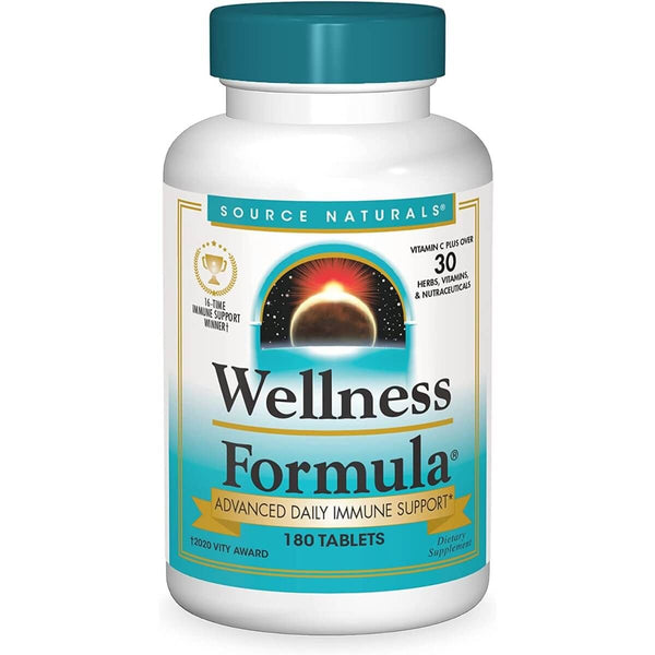 Source Naturals Wellness Formula, Advanced Immune Support 180 Tablets | Premium Supplements at MYSUPPLEMENTSHOP