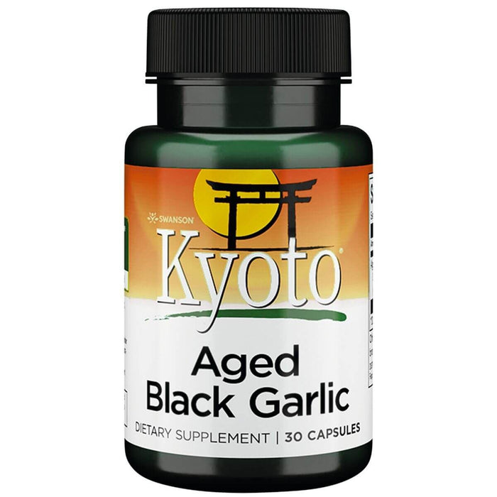 Swanson Aged Black Garlic 650 mg 30 Capsules - Health and Wellbeing at MySupplementShop by Swanson